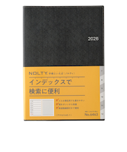 【2025年12月始まり】　ノルティ（NOLTY）　アクセス1　A5　ウィークリーレフト　6463　ブラック　月曜始まり