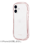 【iPhone16】　ルプラスネクスト（LEPLUS　NEXT）　耐傷・耐衝撃ハイブリッドケース　「ViAMO　crystal」　ピンク
