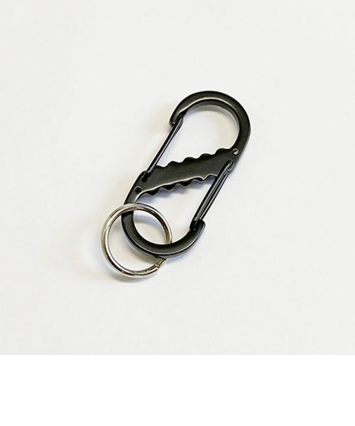 スイング（SWING）　カラビナキーWゲート　S　ブラック