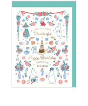 ホールマーク（Hallmark）　誕生お祝い　立体カード　ムーミン　デボス　839925　ムーミン谷の仲間たち