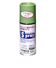アサヒペン　スプレー　100ml　ツヤあり　モスグリーン