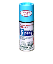 アサヒペン　スプレー　100ml　ツヤあり　ライトブルー