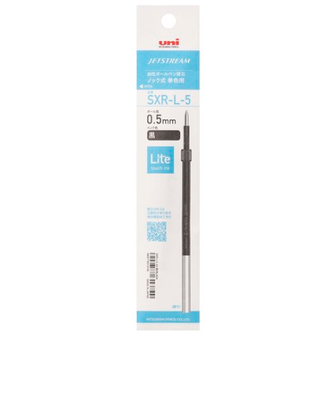 三菱鉛筆　ジェットストリーム替芯（Lite　touch　ink）　0.5mm　SXR-L-5　黒