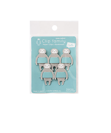 スガイワールド　クリップファミリー　SWCFNM　ナマケモノ　5枚入