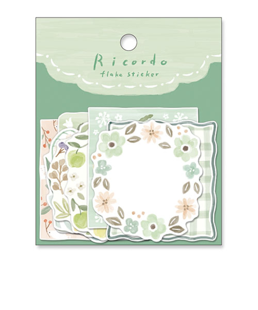 マインドウェイブ　リコルド　フレークステッカー　81807　グリーン