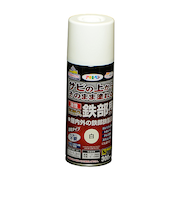 アサヒペン　油性　高耐久　鉄部用　スプレー　300mL　白