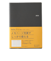 【2025年12月始まり】 ノルティ(NOLTY) エクリ3 A5 ウィークリーバーチカル 6317 ダークグレー 月曜始まり