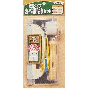 アサヒペン　粘着タイプカベ紙貼りセット　#943