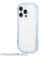 【iPhone16Pro】　ルプラスネクスト（LEPLUS　NEXT）　耐傷・耐衝撃ハイブリッドケース　「ViAMO　crystal」　ブルー