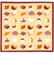 風呂敷（FUROSHIKI）　おかみさんの小風呂敷　風呂敷猫