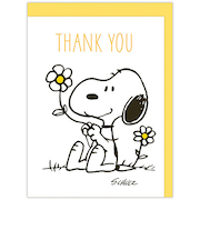 ホールマーク（Hallmark）　ありがとう　立体カード　スヌーピー　UV加工　839901　サンキューフラワー