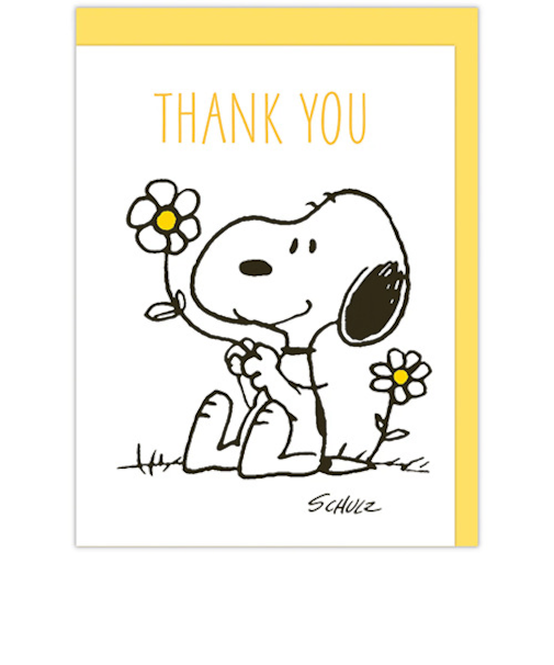 ホールマーク（Hallmark）　ありがとう　立体カード　スヌーピー　UV加工　839901　サンキューフラワー