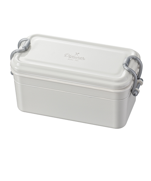 ハンズオリジナル　デジュネ　ランチボックス　抗菌仕様　2段　アイボリー