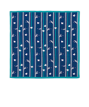 風呂敷（FUROSHIKI）　おかみさんの小風呂敷　縞千鳥