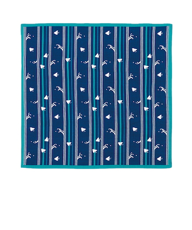 風呂敷（FUROSHIKI）　おかみさんの小風呂敷　縞千鳥