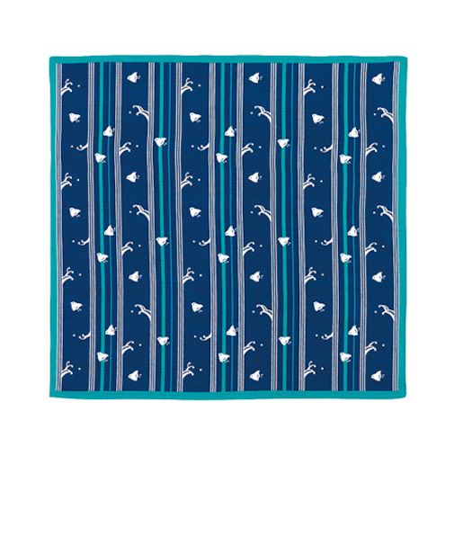 風呂敷（FUROSHIKI）　おかみさんの小風呂敷　縞千鳥