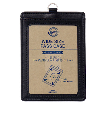 レイメイ藤井　グロワール（GLOIRE）　パスケース　ワイド　ブラック