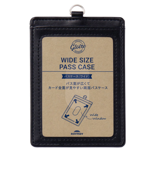 レイメイ藤井　グロワール（GLOIRE）　パスケース　ワイド　ブラック