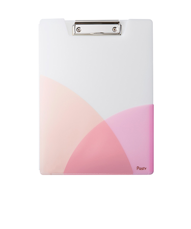 プラス（PLUS）　パスティ（Pasty）　クリップファイル　A4　98－890　ピーチピンク