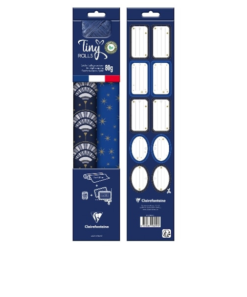 クレールフォンテーヌ（Clairefontaine）　ギフトラッピングセットF　cf223892　ネイビー