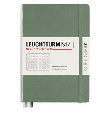 ロイヒトトゥルム1917（LEUCHTTURM1917）　ミディアム　A5　ドット　365489　オリーブ