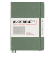 ロイヒトトゥルム1917（LEUCHTTURM1917）　ミディアム　A5　方眼　365491　オリーブ