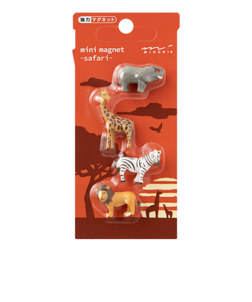 ミドリ（MIDORI）　ミニマグネット　49881006　サファリ柄A