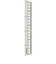 クツワ　左手用メタクリル直線定規　18cm　HSS181L