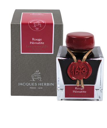 ジャックエルバン（JACQUES　HERBIN）　アニバーサリーインク1670　hbj15026　ヘマタイトレッド