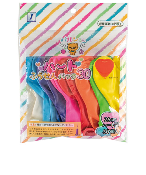 宝興産　バルンるん　ハートふうせんパック　30