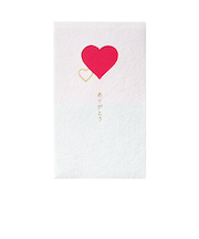 マルアイ　窓ぽち袋　ありがとう　ノ－MD2R　ハート　3枚入り