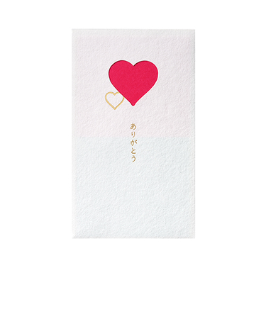 マルアイ　窓ぽち袋　ありがとう　ノ－MD2R　ハート　3枚入り