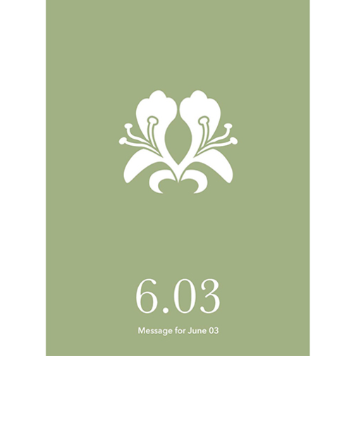 草紙堂　花結びメッセージカード　6月3日