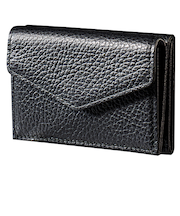 【お買い得】　ハンズオリジナル　アトリエヌウ　wol（ウォル）シリーズ　三つ折り財布　Black