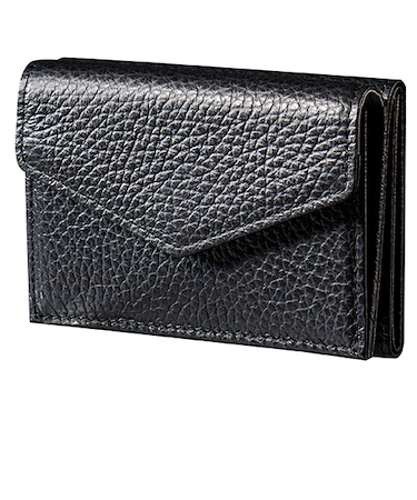 【お買い得】　ハンズオリジナル　アトリエヌウ　wol（ウォル）シリーズ　三つ折り財布　Black