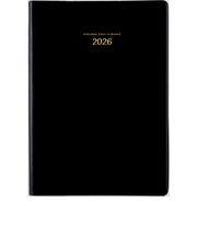 【2026年1月始まり】 高橋書店 ウィークメモ付きダイアリー A5 2日1ページ 62 黒 月曜始まり