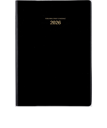 【2026年1月始まり】　高橋書店　ウィークメモ付きダイアリー　A5　2日1ページ　62　黒　月曜始まり