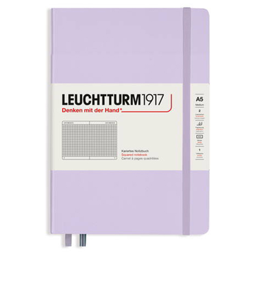 ロイヒトトゥルム1917（LEUCHTTURM1917）　ミディアム　A5　方眼　365483　ライラック