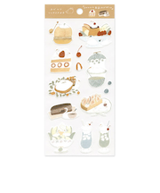 アクティブコーポレーション　トビマツショウイチロ　コットンペーパーシール　L03－SF－213　swanと季節のデザート