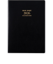 【2026年1月始まり】　高橋書店　デスクダイアリー　A5　ウィークリーレフト　67　黒　月曜始まり