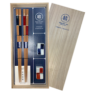 カワイ 市松美琴箸置き揃え