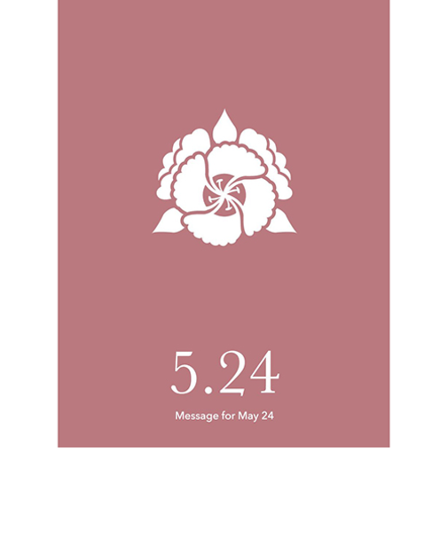 草紙堂　花結びメッセージカード　5月24日