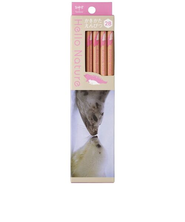 トンボ鉛筆（Tombow）　ハローネイチャー　書きかた鉛筆　2B　KB－KHNSE2－2B　タテゴトアザラシ　12本入