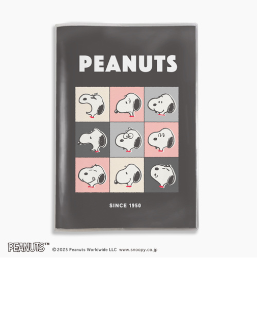 【2025年10月始まり】　フロンティア　PEANUTS　A5　マンスリーブロック　SN69082　FACE　月曜始まり
