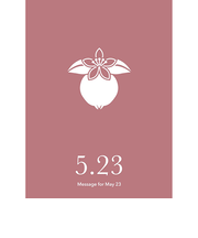 草紙堂　花結びメッセージカード　5月23日