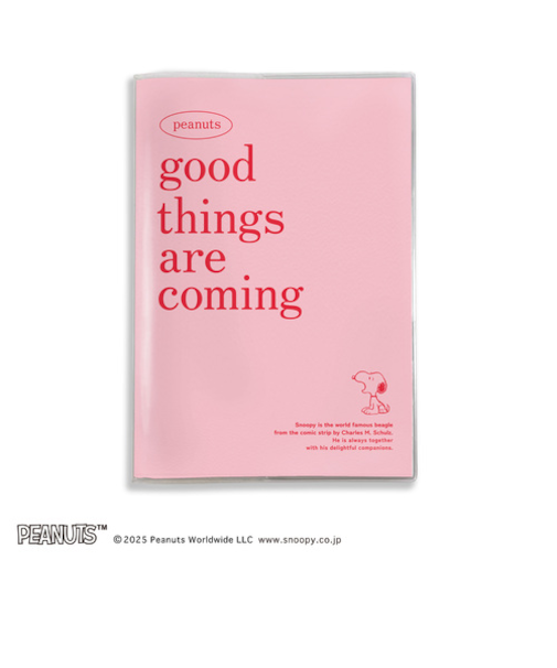 【2025年10月始まり】　フロンティア　PEANUTS　B6　マンスリーブロック　SN69081　PINK　月曜始まり