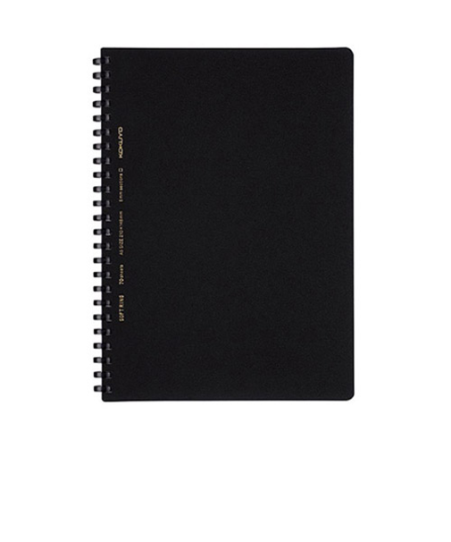 コクヨ（KOKUYO）　ソフトリングビジネス　ス-SV437S5-D　方眼罫　A5　黒