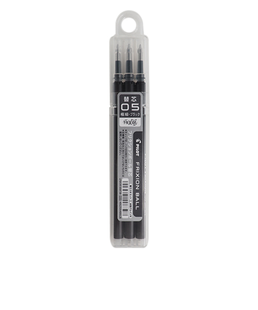 パイロット（PILOT）　フリクションボール用替芯　0.5mm　3本セット　LFBKRF30EF-3B　ブラック