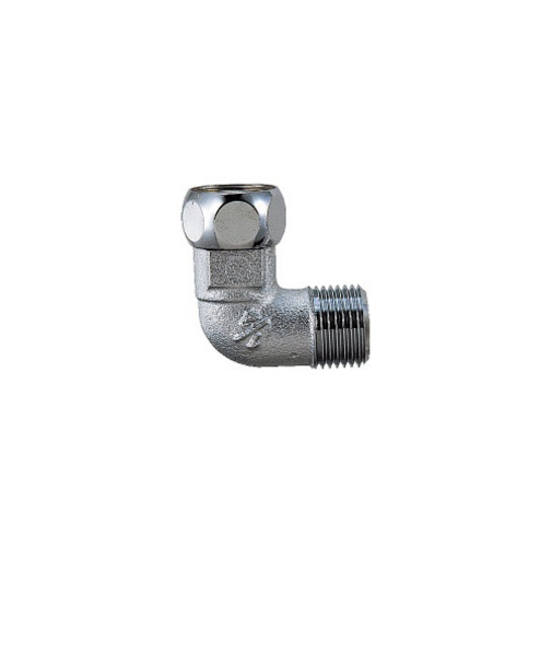 カクダイ　ナットつきフレキ用エルボ　6461－13