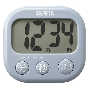 タニタ　抗菌でか見えタイマー　TD－429　ブルーグレー